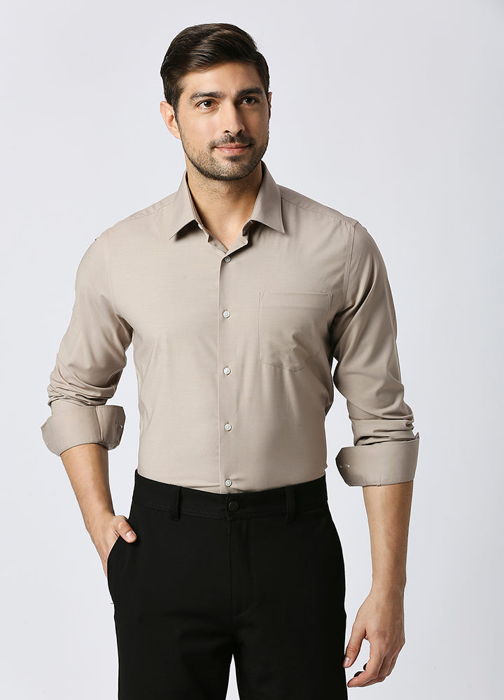 Modal Fresh Essential Shirt - Clay Brown