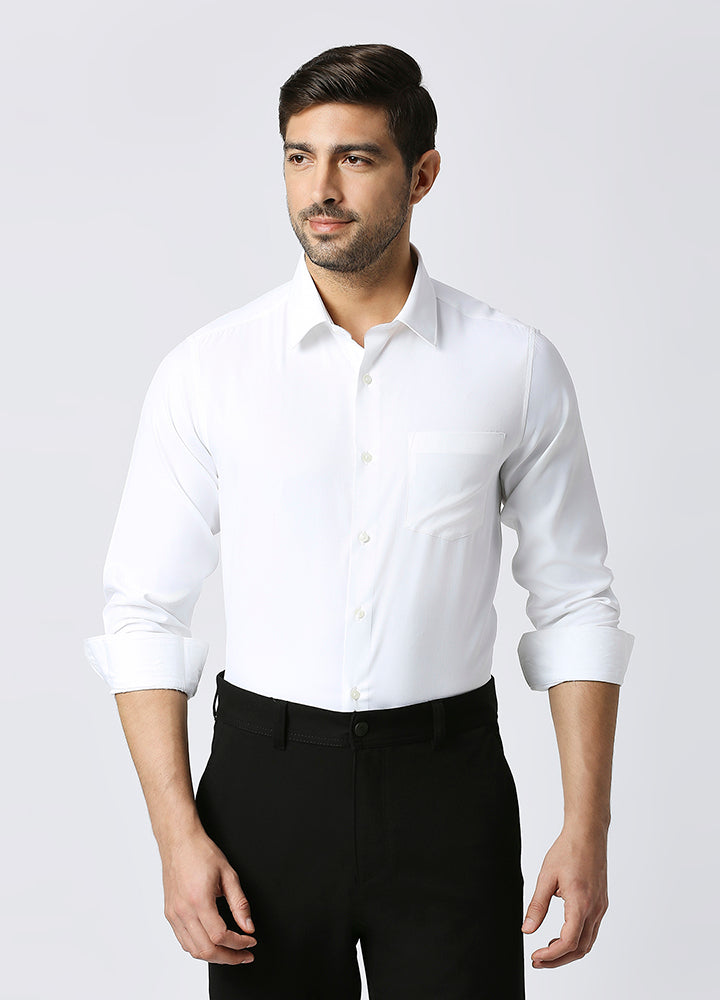 Cool Twill Modal Shirt - White