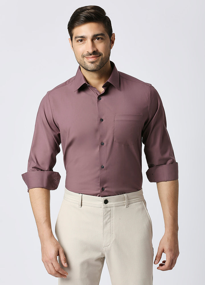 Modal Fresh Essential Shirt - Maroon