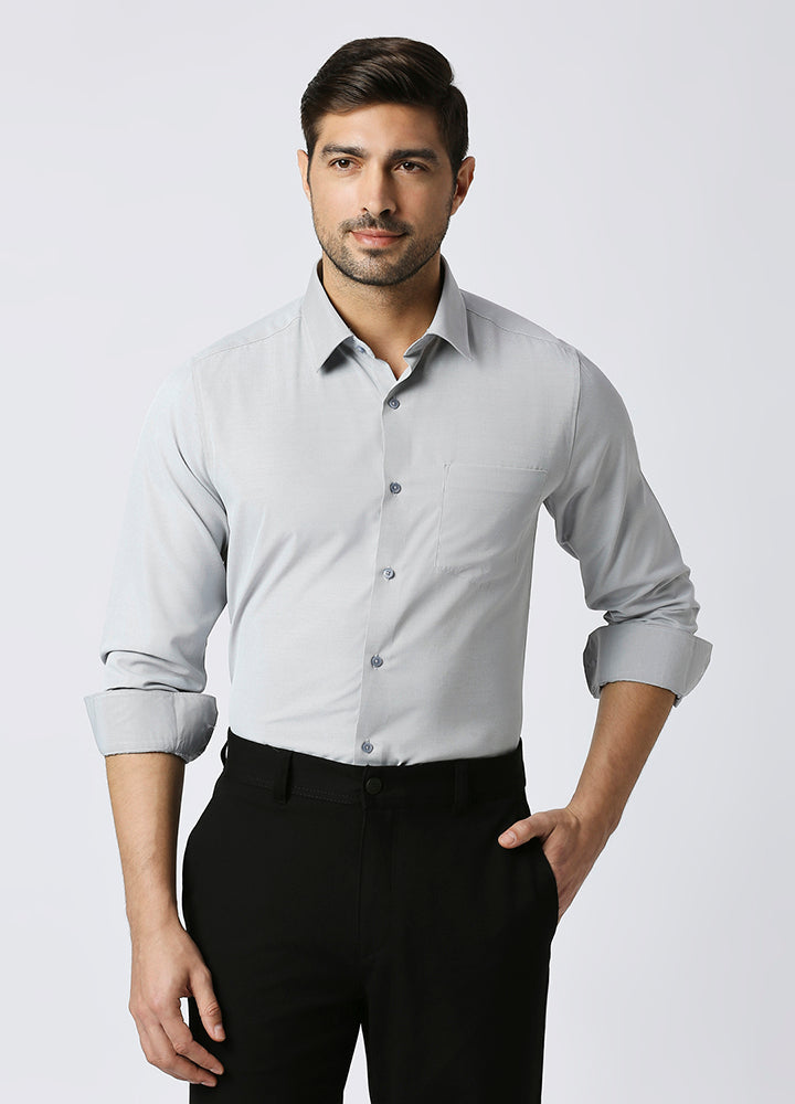 Cool Twill Modal Shirt - Grey