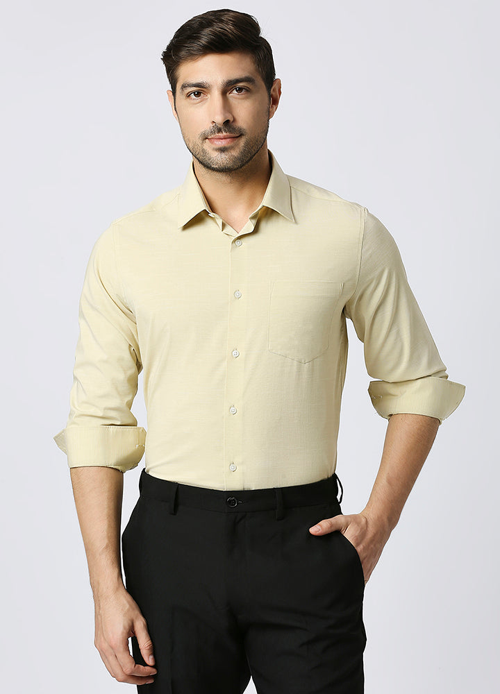 Bamboo Stria Shirt - Yellow