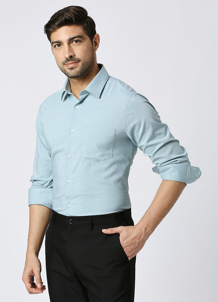 Bamboo Stria Shirt - mint green