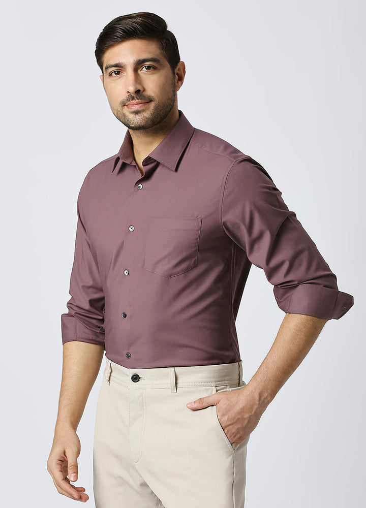 Modal Fresh Essential Shirt - Maroon