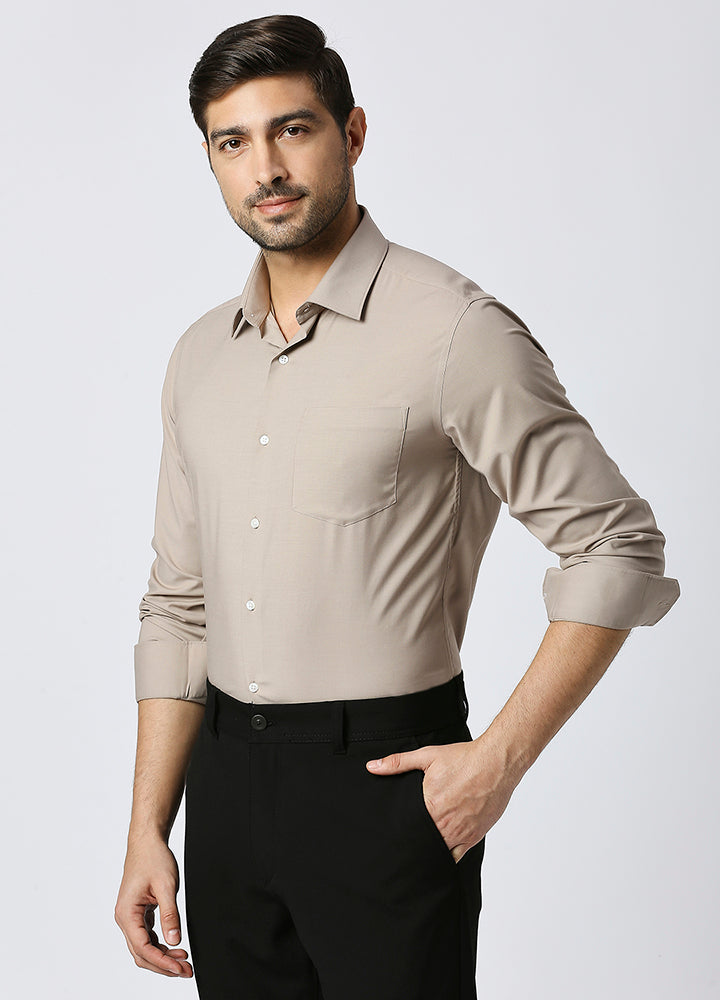 Modal Fresh Essential Shirt - Clay Brown