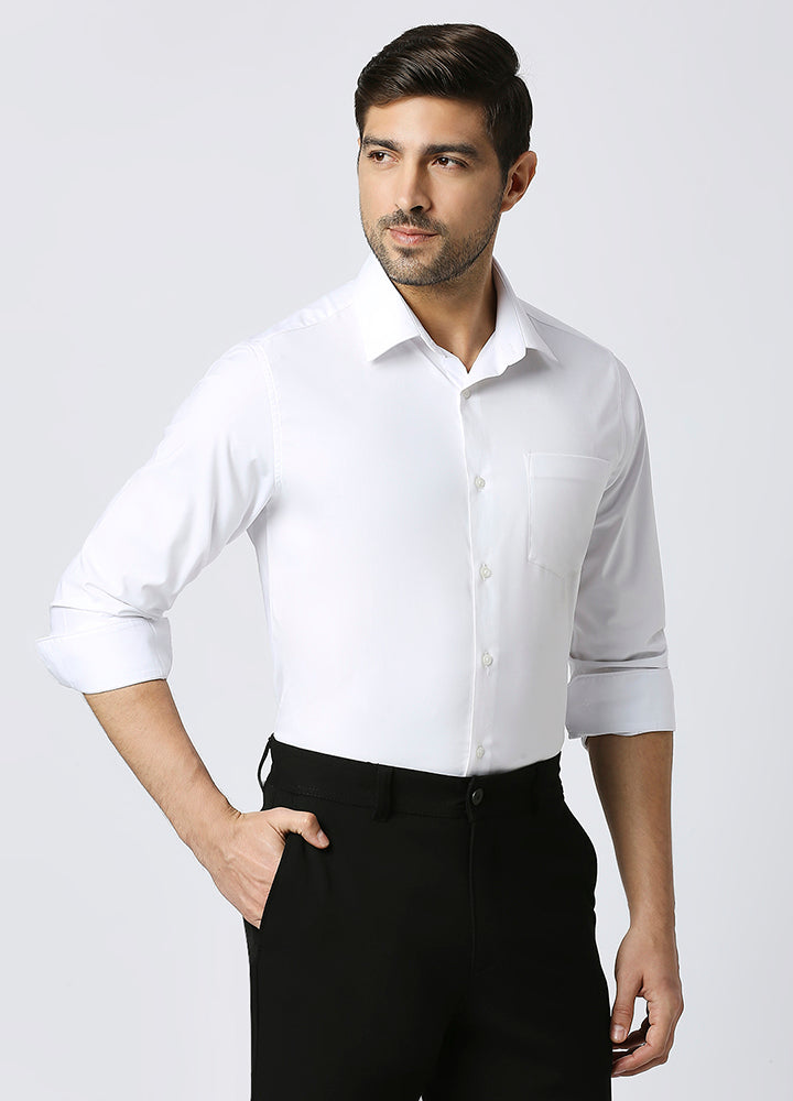 Modal Fresh Essential Shirt - White