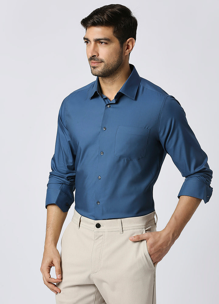 Bamboo Shield Shirt- Blue teal