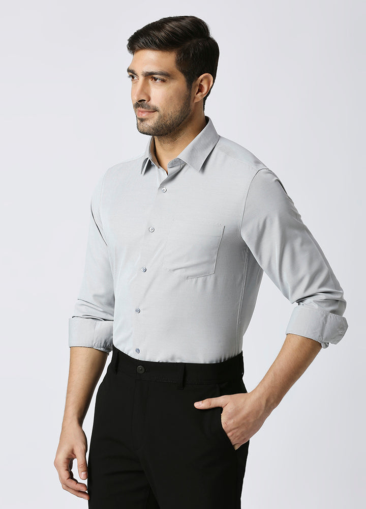 Cool Twill Modal Shirt - Grey