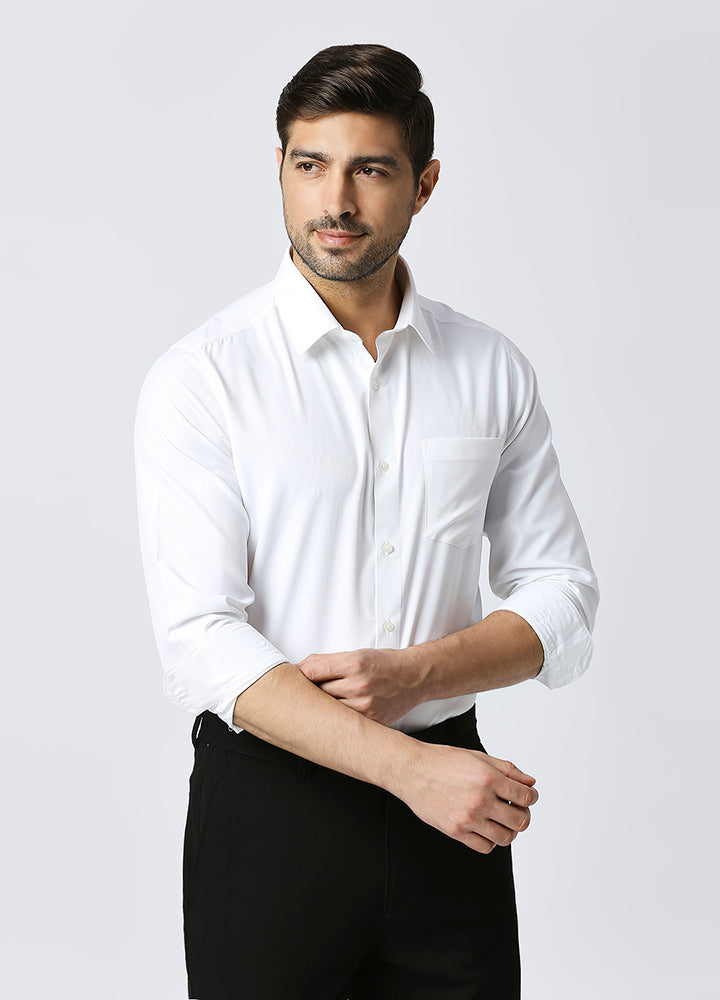 Cool Twill Modal Shirt - White