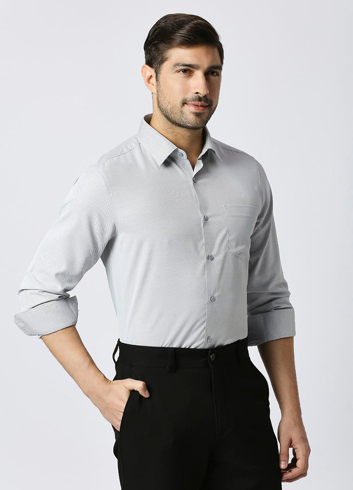 Cool Twill Modal Shirt - Grey