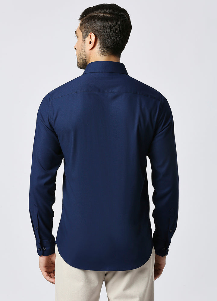 Bamboo Crest Shirt - Navy