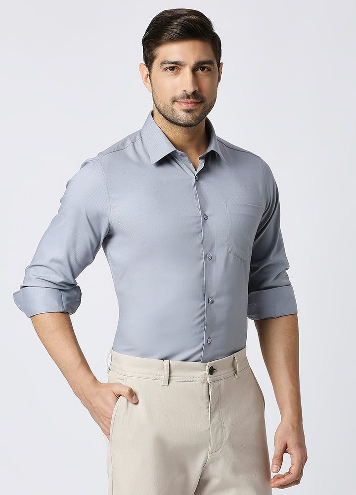 Bamboo Crest Shirt -  Grey