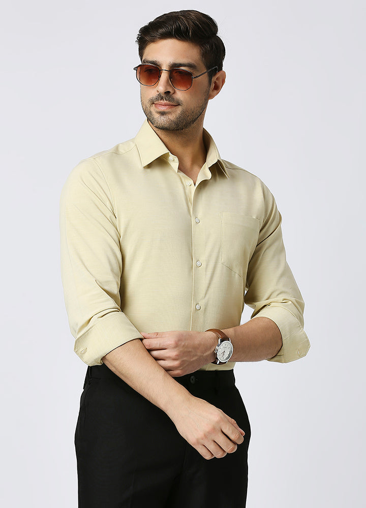 Bamboo Stria Shirt - Yellow