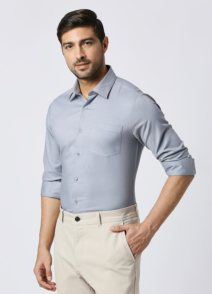 Bamboo Crest Shirt -  Grey