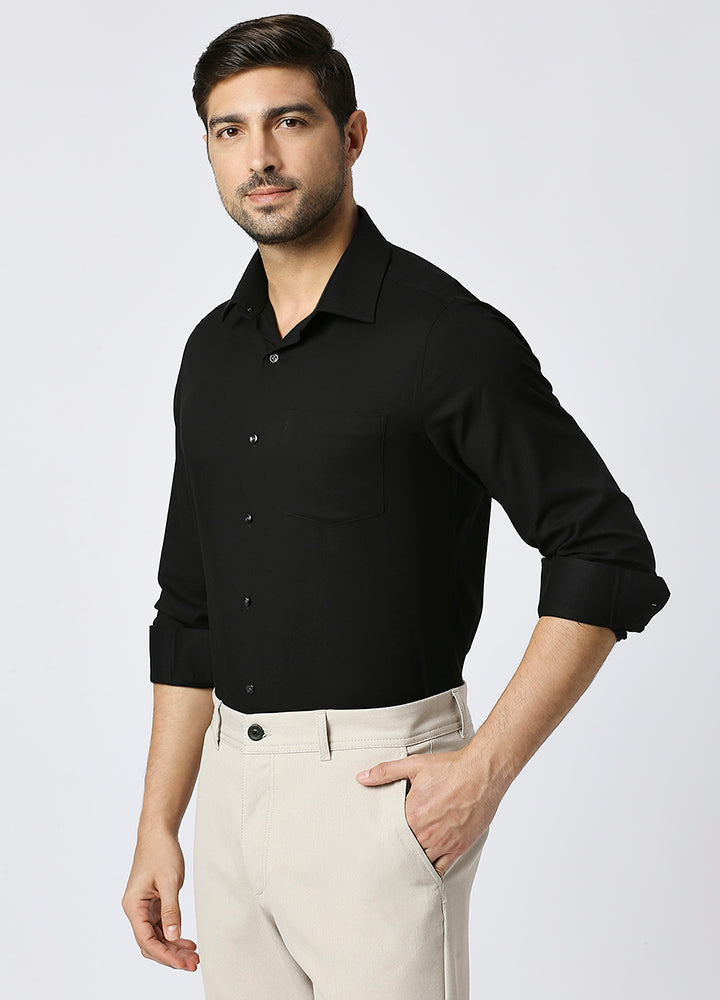 Bamboo Crest Shirt - Black