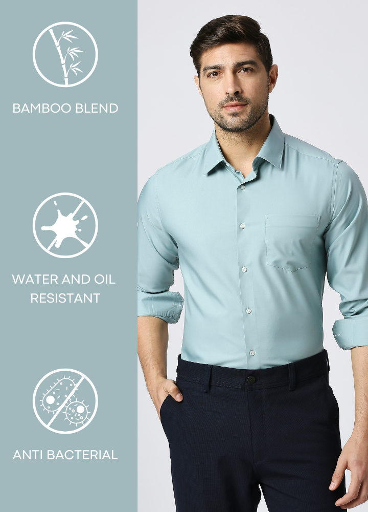 Bamboo Shield Shirt- Mint green