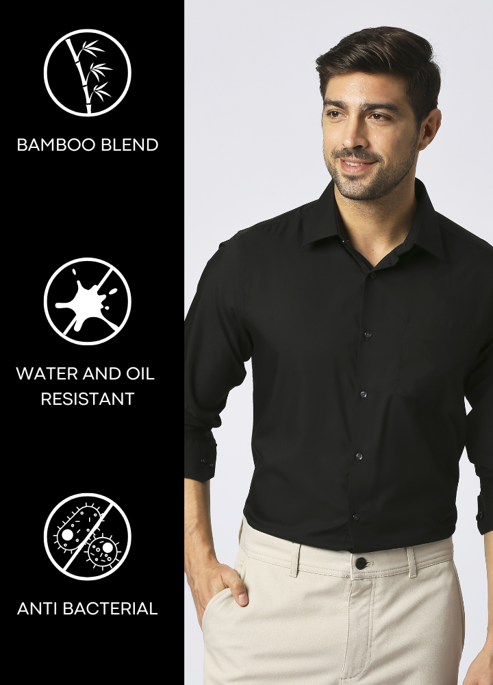 Bamboo Shield Shirt- black