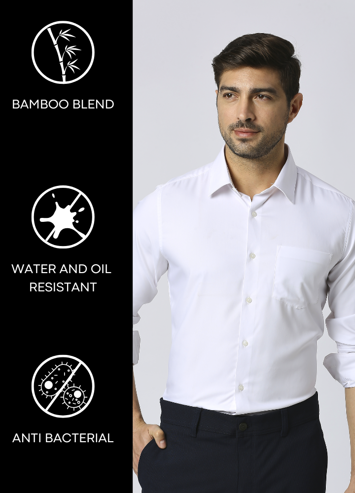 Bamboo Shield Shirt- White