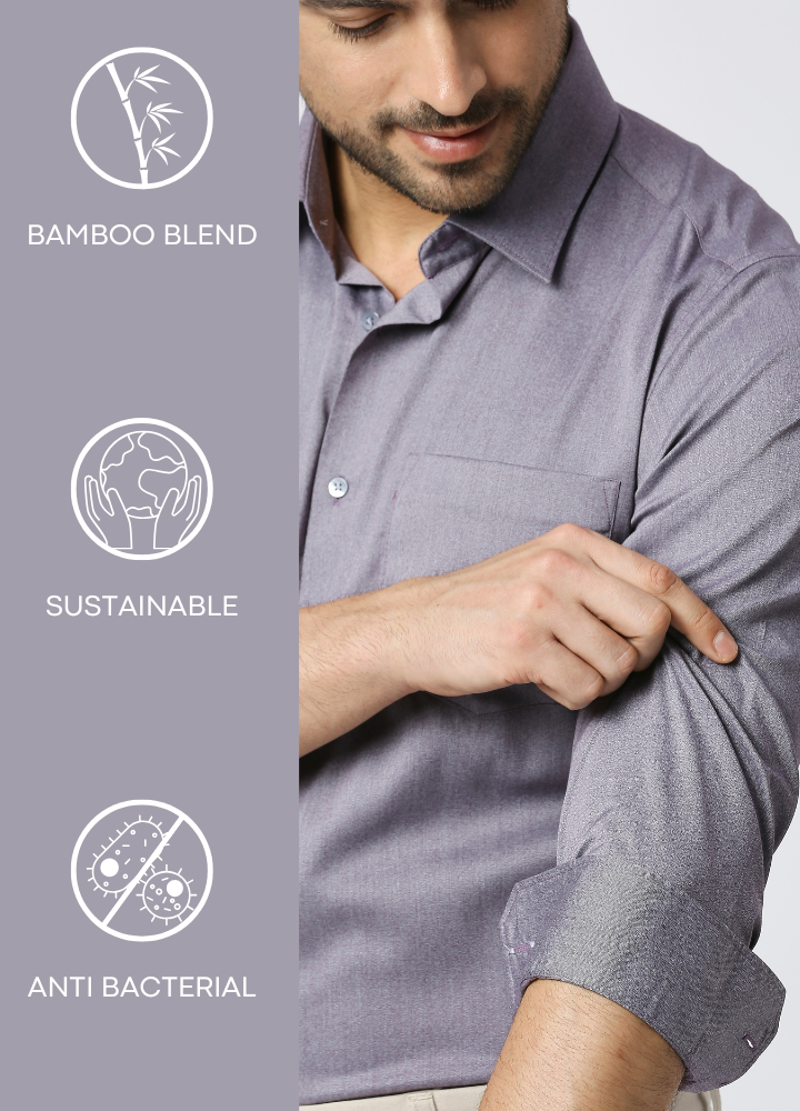 Bamboo Atlas Mel Shirt - Violet