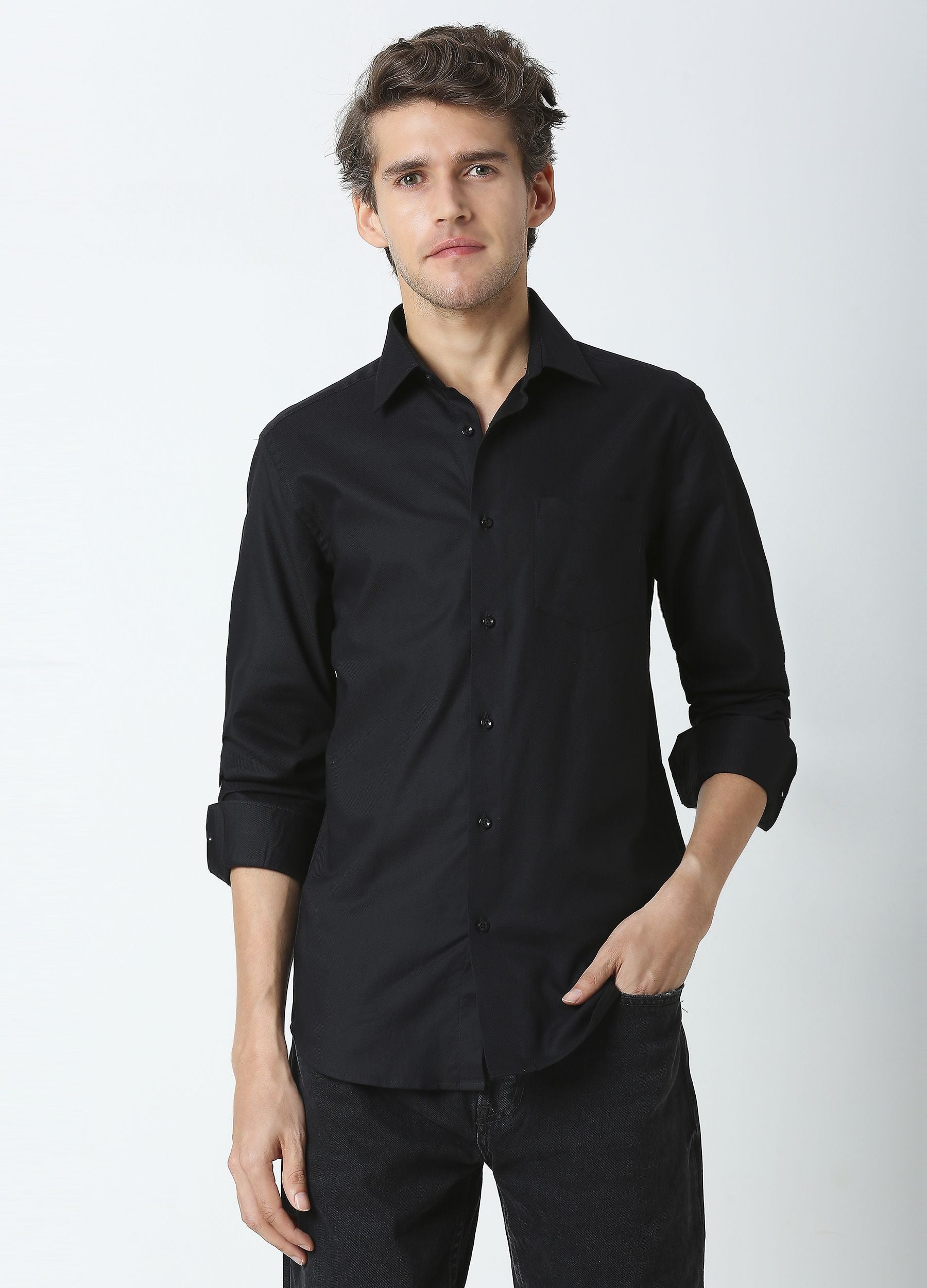 Perennial Texture Shirt Black