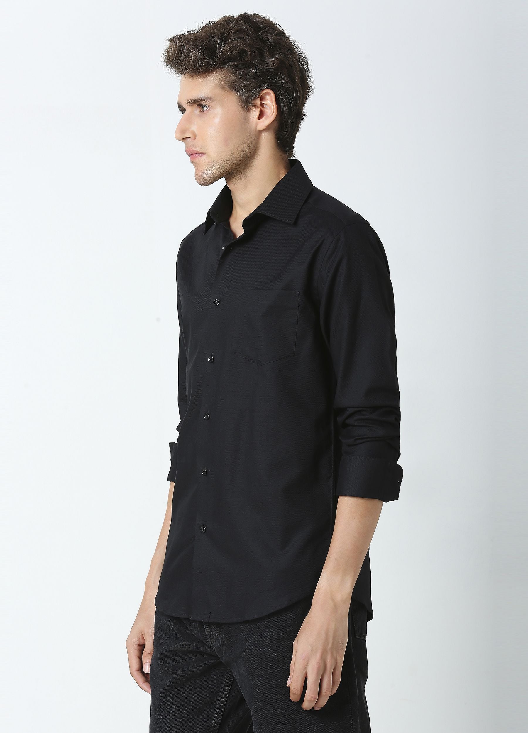 Perennial Texture Shirt Black