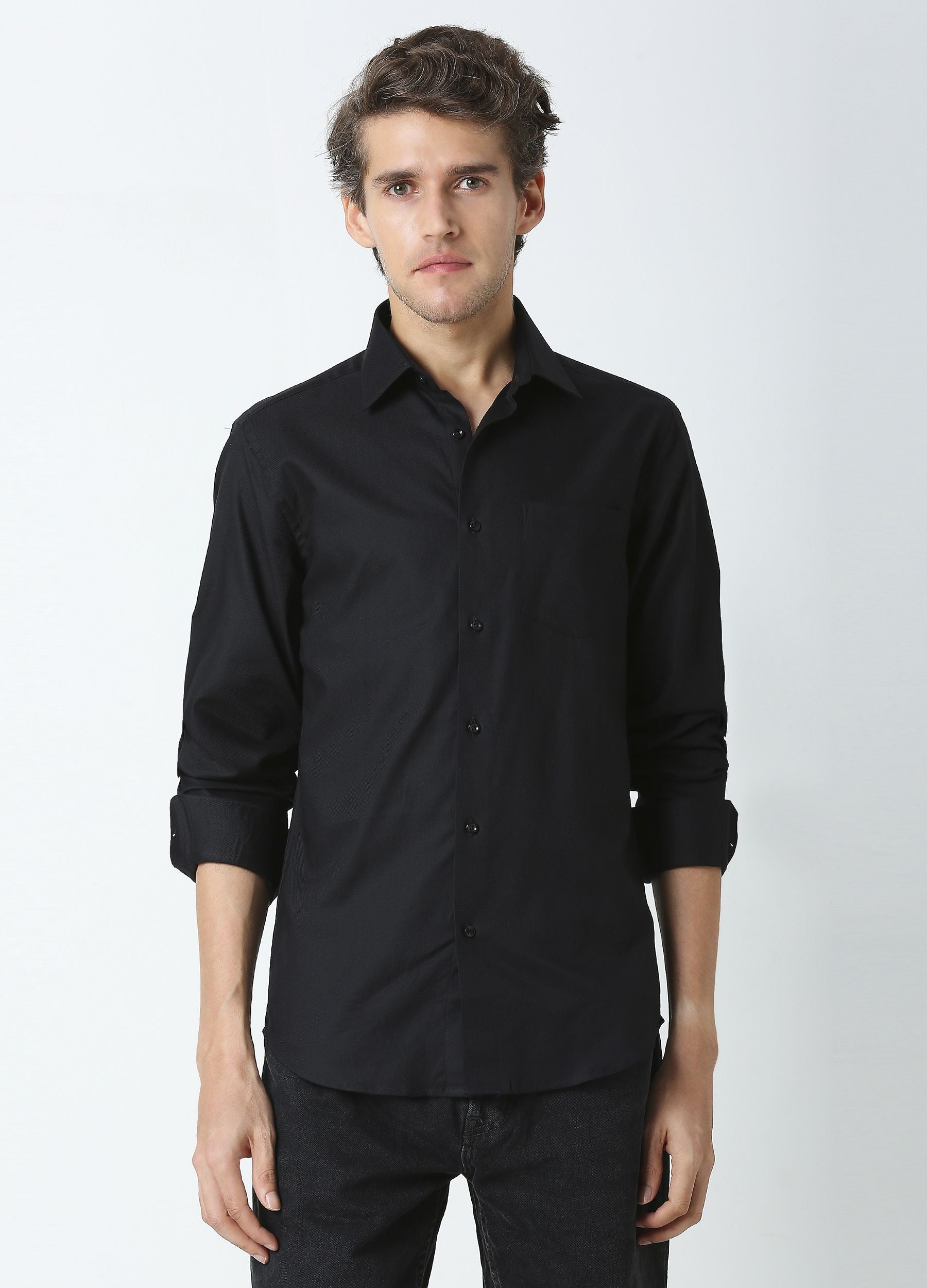 Perennial Texture Shirt Black