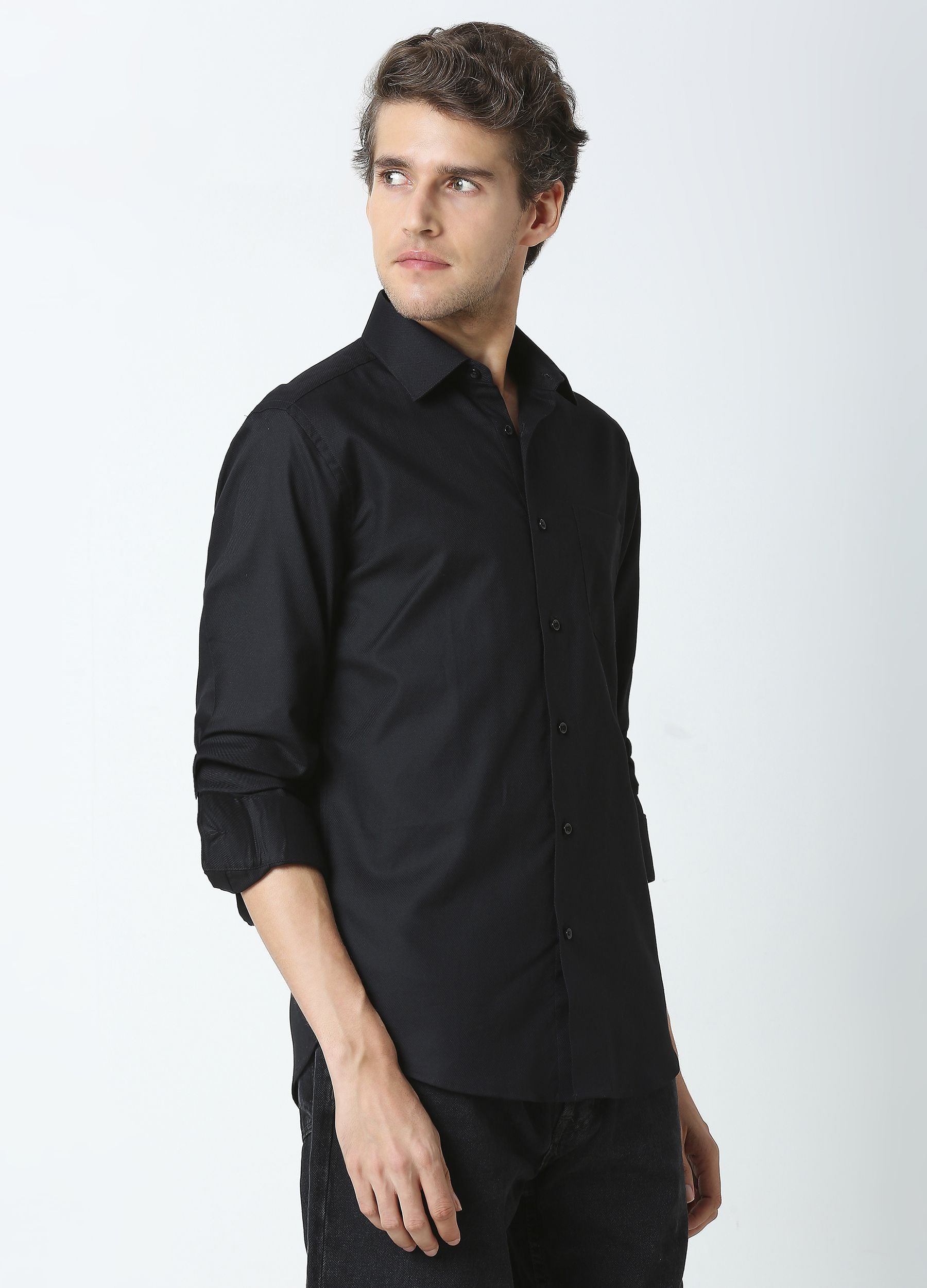 Perennial Texture Shirt Black