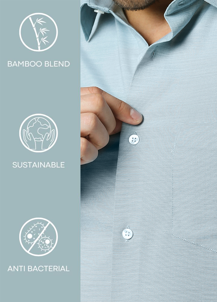 Bamboo Stria Shirt - mint green