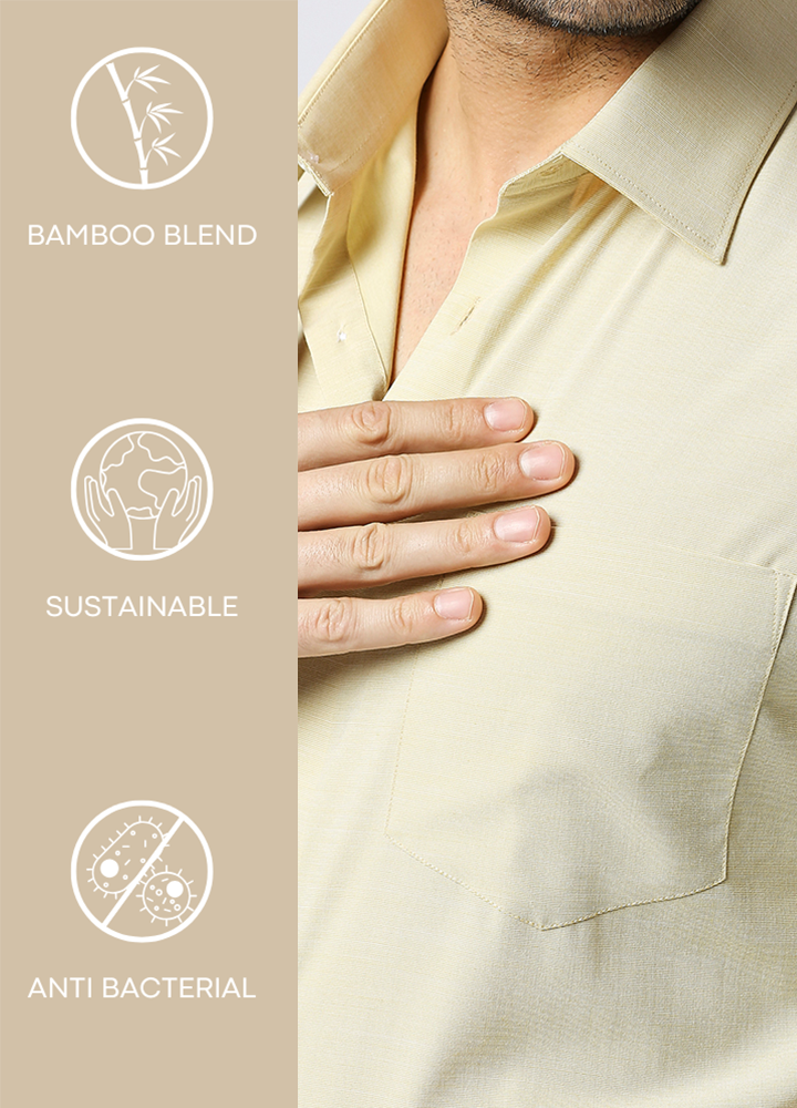 Bamboo Stria Shirt - Yellow